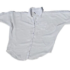 White See Through Over  sized shirt with Lace